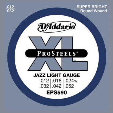 Струны для электрогитары D&#039;Addario EPS590 XL Pro Steels Jazz Light 12-52 - Фото №17723