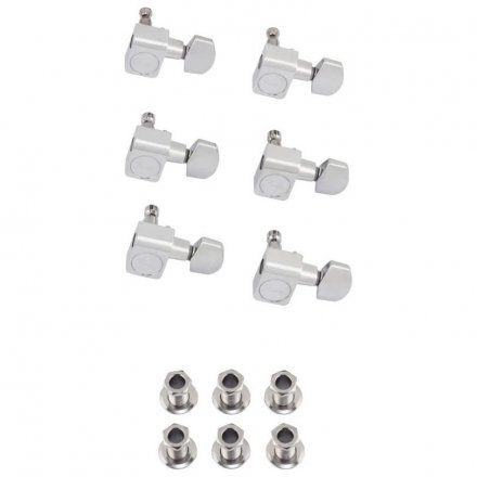 Колки до гітари Fender AMERICAN PRO STAGGERED STRATOCASTER/TELECASTER TUNING MACHINE SETS CHROME - Фото №156749
