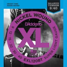 D'Addario EXL120BT XL Nickel Balanced Tension, Super Light 09-40