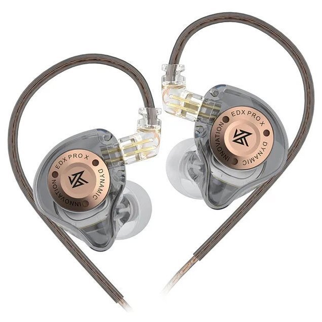 Наушники KZ Audio EDX Pro X Gray No Mic Наушники KZ Audio EDX Pro X Gray No Mic