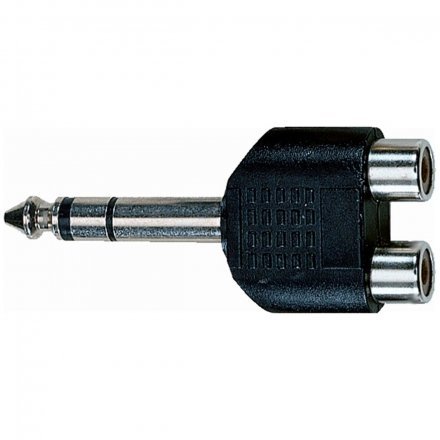 Quik Lok AD272 Adaptor - Stereo 6.3mm Jack Plug To 2 RCA phono sockets - Фото №158913