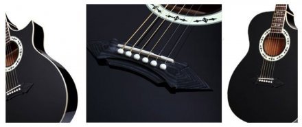 Электроакустическая гитара Schecter SGR SA-1 BLK - Фото №2560
