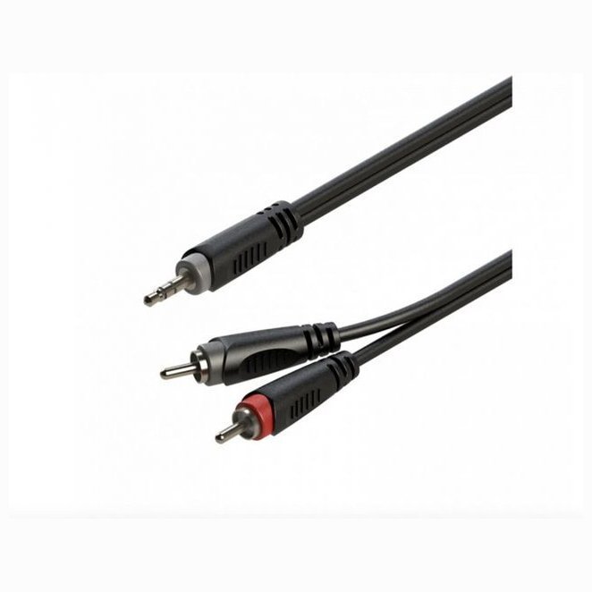 Кабель акустический DV audio 2 x RCA - mini Jack 3.5 mm (3 m) Кабель акустический DV audio 2 x RCA - mini Jack 3.5 mm (3 m)
