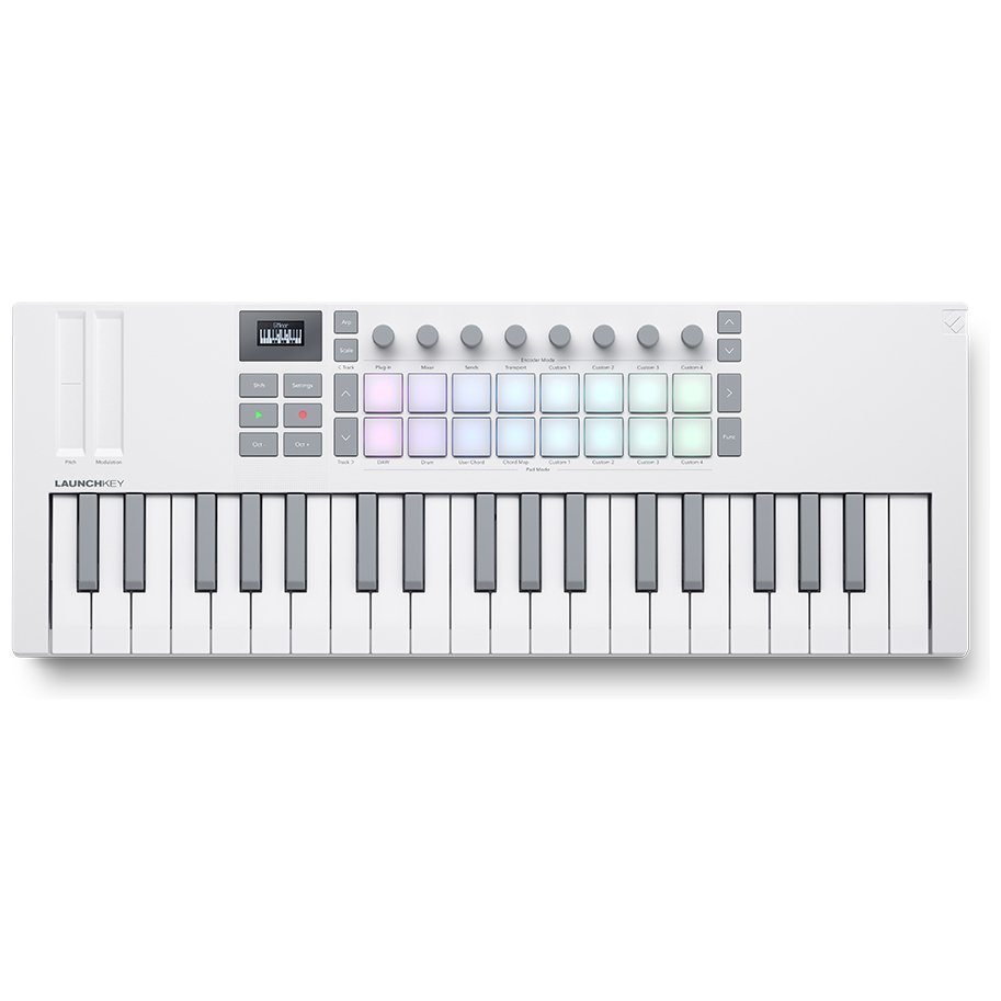 Миди-клавиатура Novation Launchkey Mini 37 MK4 White Edition