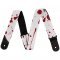 Jackson Strap 2" Splater Red and White