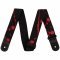 Jackson Strap 2" Splater Black and Red