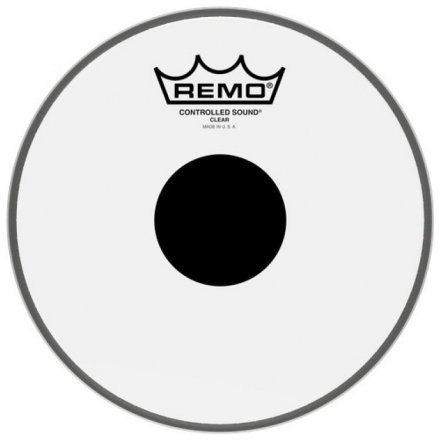 Пластик для тома Remo Batter Controlled Sound Clear 8 Diameter Black Dot On Top - Фото №100792