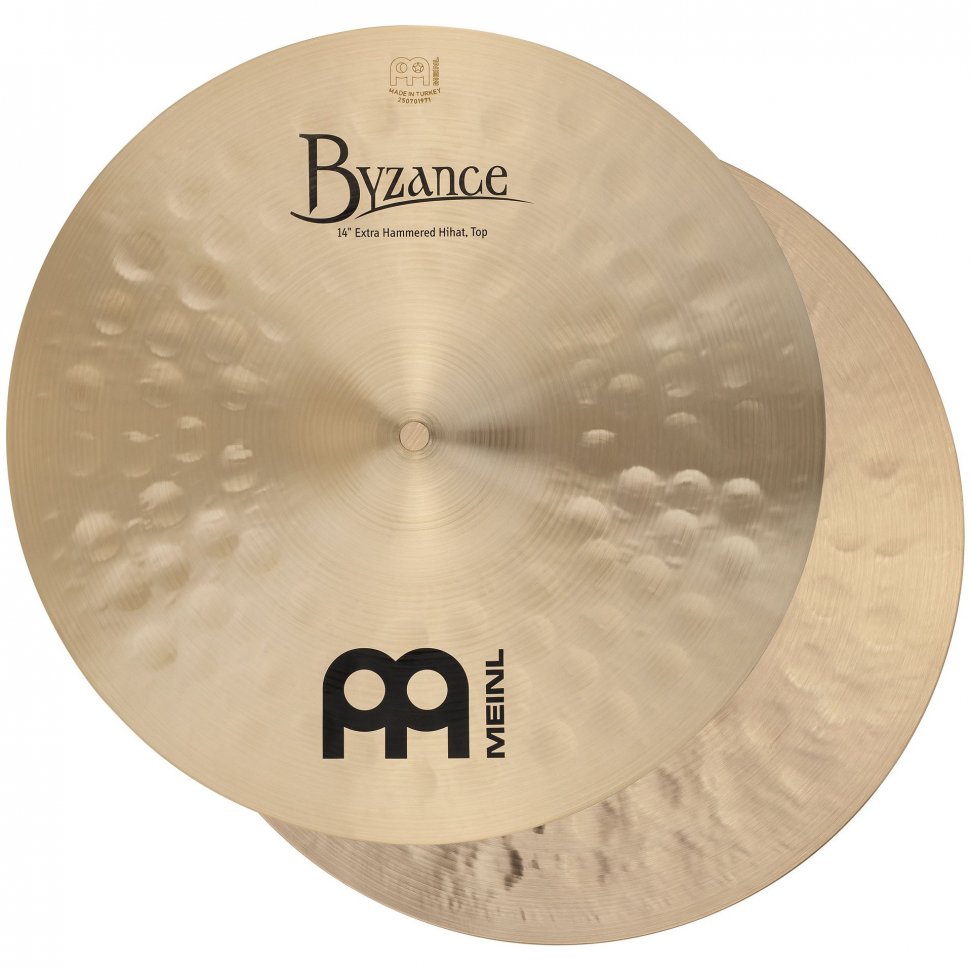 Тарілка Hi-Hats Meinl Byzance Traditional B14EHH Extra Hammered Hihat 14"