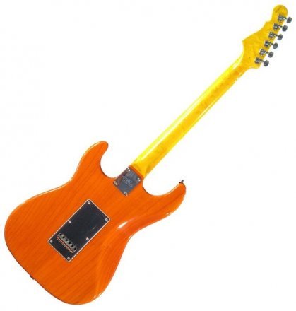 Электрогитара G&amp;L LEGACY (Clear Orange, maple, 3-ply Vintage Creme) - Фото №5943