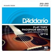 D'Addario EFT16 Flat Tops Light 12-53