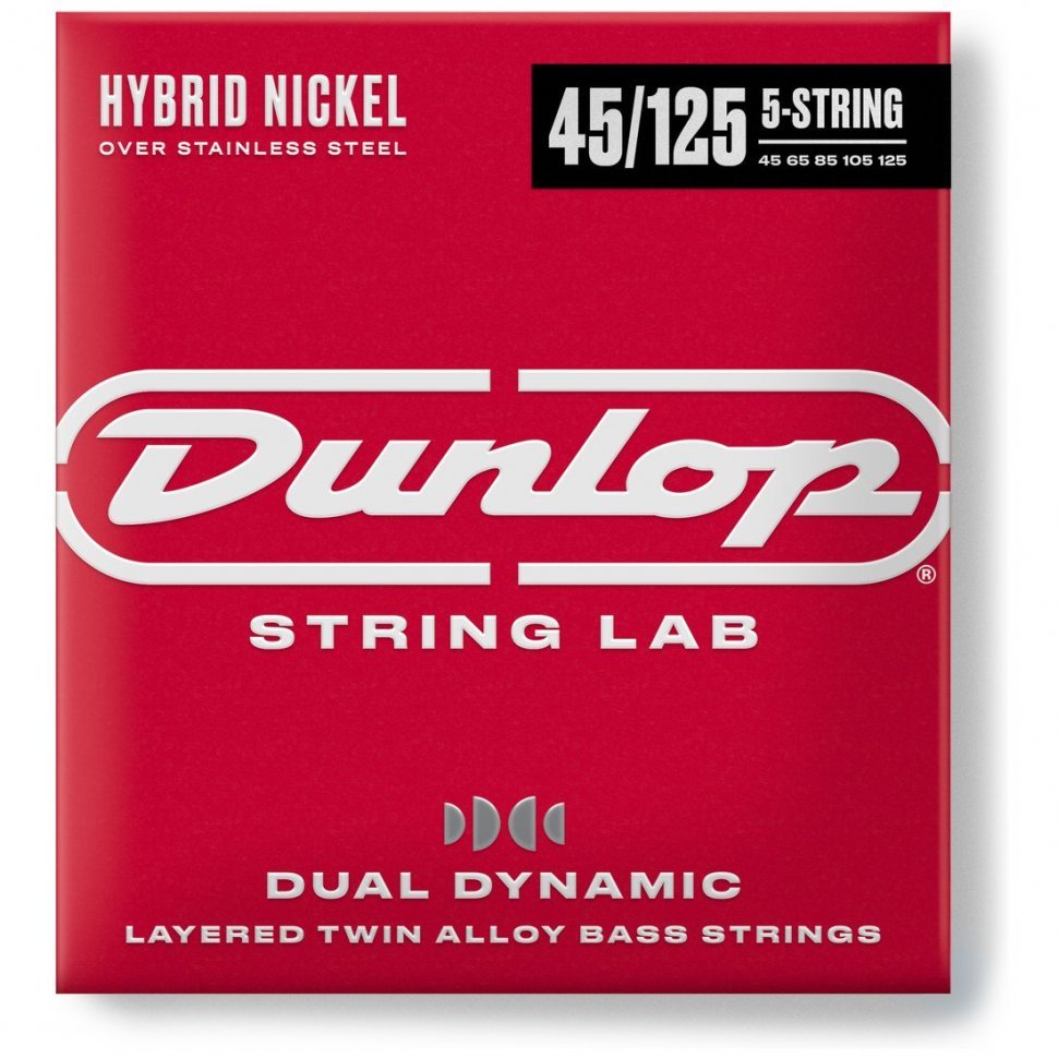 Струны для бас-гитары Dunlop DBHYN45125