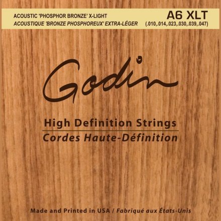 Струны для акустической гитары Godin 008988 A6 XLT - Strings Acoustic Guitar XLT Phos Bronze - Фото №17432