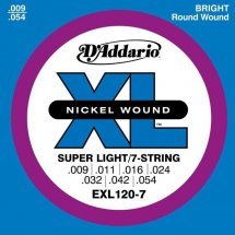 D'Addario EXL120-7 XL Super Light 7-String 09-54