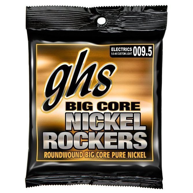 Струны для электрогитары GHS Nickel Rockers Big Core BCCL, 9,5-48