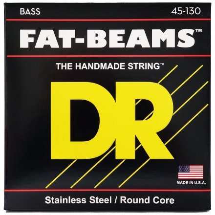 Струни до бас-гітари DR STRINGS FAT-BEAMS BASS 5-STRING - MEDIUM (45-130) - Фото №154868