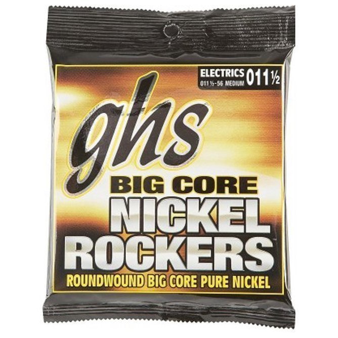 Струны для электрогитары GHS Nickel Rockers Big Core BCM, 11.5-56