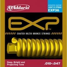 D'Addario EXP36 80/20 Bronze Light 12-String 10-47