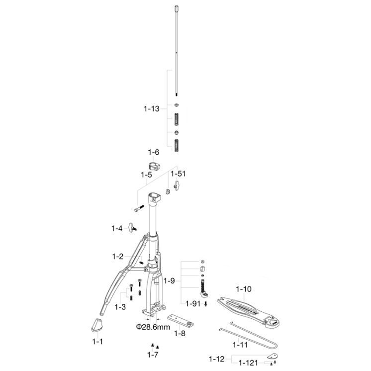 Хай-хет стійка Tama HH315D1