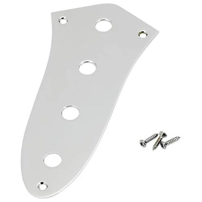 Прочая гитарная фурнитура Fender Jazz Bass Control Plates 4-Hole Chrome